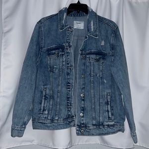 OLD NAVY- distressed denim jacket